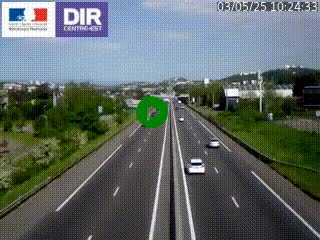 Caméra autoroute à Saint-Etienne (Les Littes) à hauteur du Ikea Saint-Etienne sur l'A72 en direction de Roanne