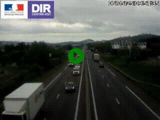 Caméra autoroute à Saint-Etienne (Les Littes) à hauteur du Ikea Saint-Etienne sur l'A72 en direction de Roanne