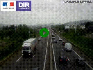 Caméra autoroute à Saint-Etienne (Les Littes) à hauteur du Ikea Saint-Etienne sur l'A72 en direction de Roanne