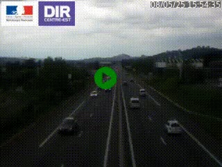 Caméra autoroute à Saint-Etienne (Les Littes) à hauteur du Ikea Saint-Etienne sur l'A72 en direction de Roanne