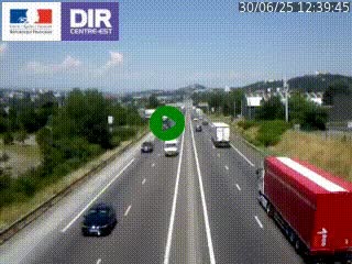 Caméra autoroute à Saint-Etienne (Les Littes) à hauteur du Ikea Saint-Etienne sur l'A72 en direction de Roanne