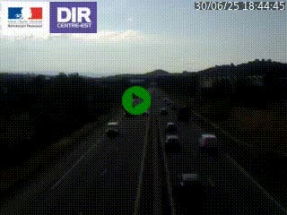 Caméra autoroute à Saint-Etienne (Les Littes) à hauteur du Ikea Saint-Etienne sur l'A72 en direction de Roanne