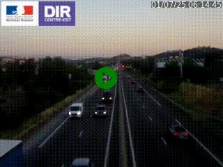 Caméra autoroute à Saint-Etienne (Les Littes) à hauteur du Ikea Saint-Etienne sur l'A72 en direction de Roanne