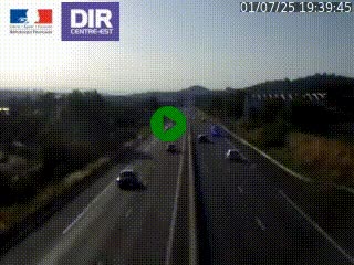 Caméra autoroute à Saint-Etienne (Les Littes) à hauteur du Ikea Saint-Etienne sur l'A72 en direction de Roanne