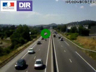 Caméra autoroute à Saint-Etienne (Les Littes) à hauteur du Ikea Saint-Etienne sur l'A72 en direction de Roanne