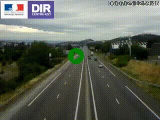 Caméra autoroute à Saint-Etienne (Les Littes) à hauteur du Ikea Saint-Etienne sur l'A72 en direction de Roanne