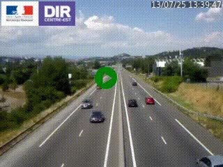 Caméra autoroute à Saint-Etienne (Les Littes) à hauteur du Ikea Saint-Etienne sur l'A72 en direction de Roanne