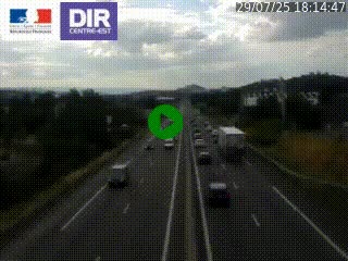 Caméra autoroute à Saint-Etienne (Les Littes) à hauteur du Ikea Saint-Etienne sur l'A72 en direction de Roanne