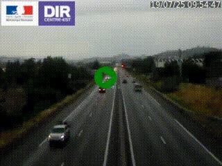 Caméra autoroute à Saint-Etienne (Les Littes) à hauteur du Ikea Saint-Etienne sur l'A72 en direction de Roanne