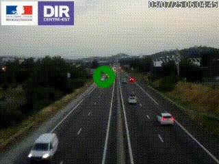 Caméra autoroute à Saint-Etienne (Les Littes) à hauteur du Ikea Saint-Etienne sur l'A72 en direction de Roanne