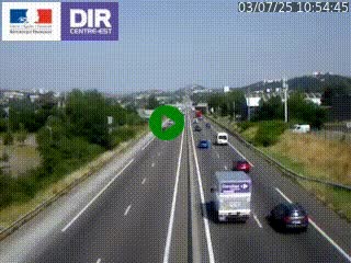 Caméra autoroute à Saint-Etienne (Les Littes) à hauteur du Ikea Saint-Etienne sur l'A72 en direction de Roanne