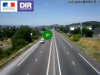 Caméra autoroute à Saint-Etienne (Les Littes) à hauteur du Ikea Saint-Etienne sur l'A72 en direction de Roanne