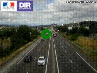 Caméra autoroute à Saint-Etienne (Les Littes) à hauteur du Ikea Saint-Etienne sur l'A72 en direction de Roanne