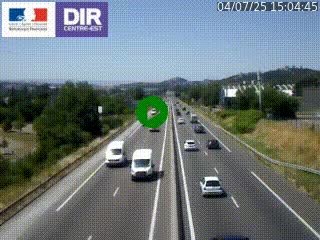 Caméra autoroute à Saint-Etienne (Les Littes) à hauteur du Ikea Saint-Etienne sur l'A72 en direction de Roanne