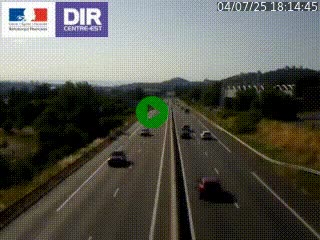 Caméra autoroute à Saint-Etienne (Les Littes) à hauteur du Ikea Saint-Etienne sur l'A72 en direction de Roanne
