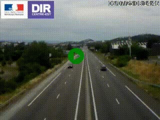 Caméra autoroute à Saint-Etienne (Les Littes) à hauteur du Ikea Saint-Etienne sur l'A72 en direction de Roanne