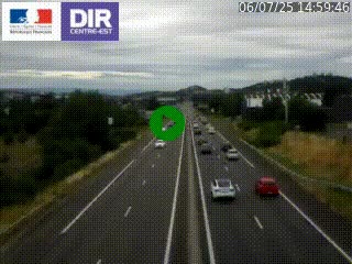 Caméra autoroute à Saint-Etienne (Les Littes) à hauteur du Ikea Saint-Etienne sur l'A72 en direction de Roanne