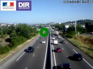 Caméra autoroute à Saint-Etienne (Les Littes) à hauteur du Ikea Saint-Etienne sur l'A72 en direction de Roanne