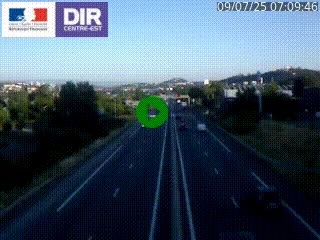 Caméra autoroute à Saint-Etienne (Les Littes) à hauteur du Ikea Saint-Etienne sur l'A72 en direction de Roanne
