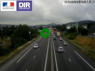 Caméra autoroute à Saint-Etienne (Les Littes) à hauteur du Ikea Saint-Etienne sur l'A72 en direction de Roanne