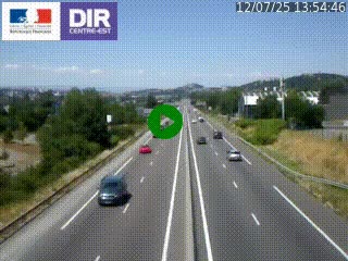 Caméra autoroute à Saint-Etienne (Les Littes) à hauteur du Ikea Saint-Etienne sur l'A72 en direction de Roanne