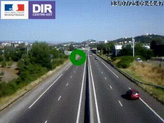 Caméra autoroute à Saint-Etienne (Les Littes) à hauteur du Ikea Saint-Etienne sur l'A72 en direction de Roanne