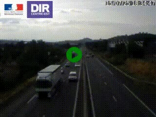 Caméra autoroute à Saint-Etienne (Les Littes) à hauteur du Ikea Saint-Etienne sur l'A72 en direction de Roanne