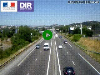 Caméra autoroute à Saint-Etienne (Les Littes) à hauteur du Ikea Saint-Etienne sur l'A72 en direction de Roanne
