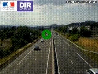 Caméra autoroute à Saint-Etienne (Les Littes) à hauteur du Ikea Saint-Etienne sur l'A72 en direction de Roanne