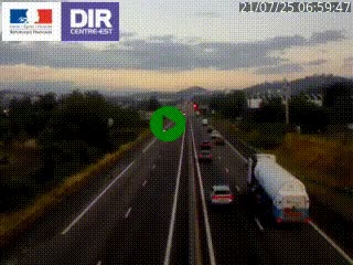 Caméra autoroute à Saint-Etienne (Les Littes) à hauteur du Ikea Saint-Etienne sur l'A72 en direction de Roanne