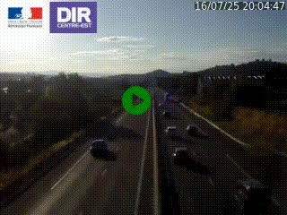 Caméra autoroute à Saint-Etienne (Les Littes) à hauteur du Ikea Saint-Etienne sur l'A72 en direction de Roanne