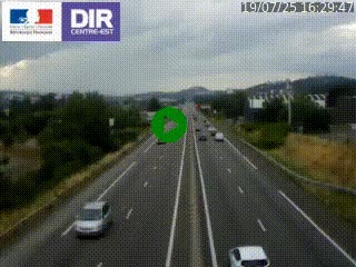 Caméra autoroute à Saint-Etienne (Les Littes) à hauteur du Ikea Saint-Etienne sur l'A72 en direction de Roanne