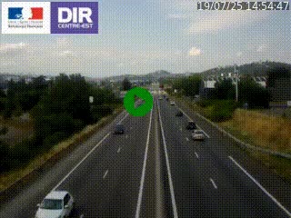 Caméra autoroute à Saint-Etienne (Les Littes) à hauteur du Ikea Saint-Etienne sur l'A72 en direction de Roanne