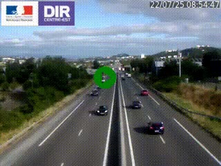 Caméra autoroute à Saint-Etienne (Les Littes) à hauteur du Ikea Saint-Etienne sur l'A72 en direction de Roanne