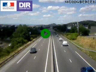 Caméra autoroute à Saint-Etienne (Les Littes) à hauteur du Ikea Saint-Etienne sur l'A72 en direction de Roanne