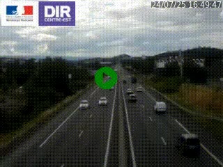 Caméra autoroute à Saint-Etienne (Les Littes) à hauteur du Ikea Saint-Etienne sur l'A72 en direction de Roanne