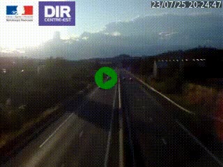Caméra autoroute à Saint-Etienne (Les Littes) à hauteur du Ikea Saint-Etienne sur l'A72 en direction de Roanne