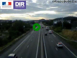 Caméra autoroute à Saint-Etienne (Les Littes) à hauteur du Ikea Saint-Etienne sur l'A72 en direction de Roanne