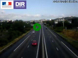 Caméra autoroute à Saint-Etienne (Les Littes) à hauteur du Ikea Saint-Etienne sur l'A72 en direction de Roanne