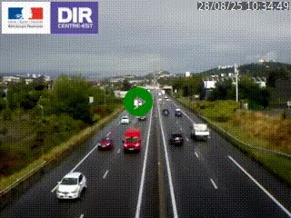 Caméra autoroute à Saint-Etienne (Les Littes) à hauteur du Ikea Saint-Etienne sur l'A72 en direction de Roanne