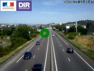 Caméra autoroute à Saint-Etienne (Les Littes) à hauteur du Ikea Saint-Etienne sur l'A72 en direction de Roanne