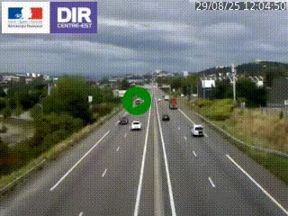 Caméra autoroute à Saint-Etienne (Les Littes) à hauteur du Ikea Saint-Etienne sur l'A72 en direction de Roanne