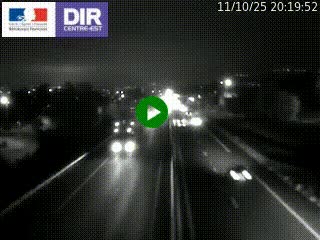Caméra autoroute à Saint-Etienne (Les Littes) à hauteur du Ikea Saint-Etienne sur l'A72 en direction de Roanne