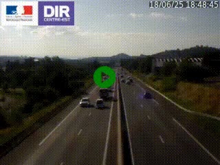 Caméra autoroute à Saint-Etienne (Les Littes) à hauteur du Ikea Saint-Etienne sur l'A72 en direction de Roanne