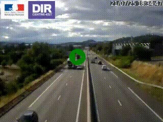 <h2>Caméra autoroute à Saint-Etienne (Les Littes) à hauteur du Ikea Saint-Etienne sur l'A72 en direction de Roanne</h2>