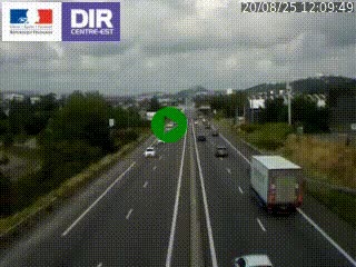 <h2>Caméra autoroute à Saint-Etienne (Les Littes) à hauteur du Ikea Saint-Etienne sur l'A72 en direction de Roanne</h2>