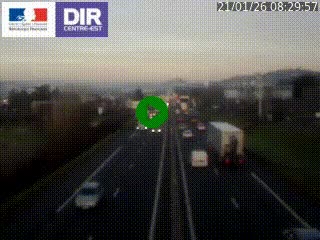 <h2>Caméra autoroute à Saint-Etienne (Les Littes) à hauteur du Ikea Saint-Etienne sur l'A72 en direction de Roanne</h2>