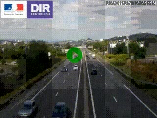 <h2>Caméra autoroute à Saint-Etienne (Les Littes) à hauteur du Ikea Saint-Etienne sur l'A72 en direction de Roanne</h2>