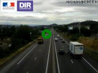 <h2>Caméra autoroute à Saint-Etienne (Les Littes) à hauteur du Ikea Saint-Etienne sur l'A72 en direction de Roanne</h2>