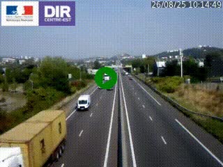 <h2>Caméra autoroute à Saint-Etienne (Les Littes) à hauteur du Ikea Saint-Etienne sur l'A72 en direction de Roanne</h2>